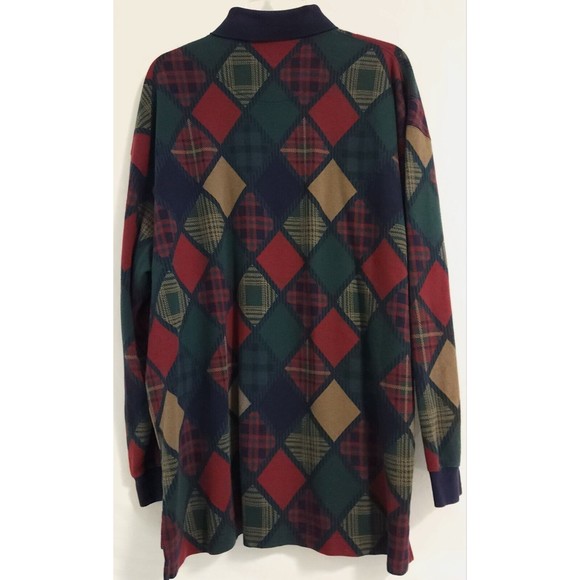St. Durand Long Sleeve Sweater Men's Size XL Diamond Print - Picture 2 of 6